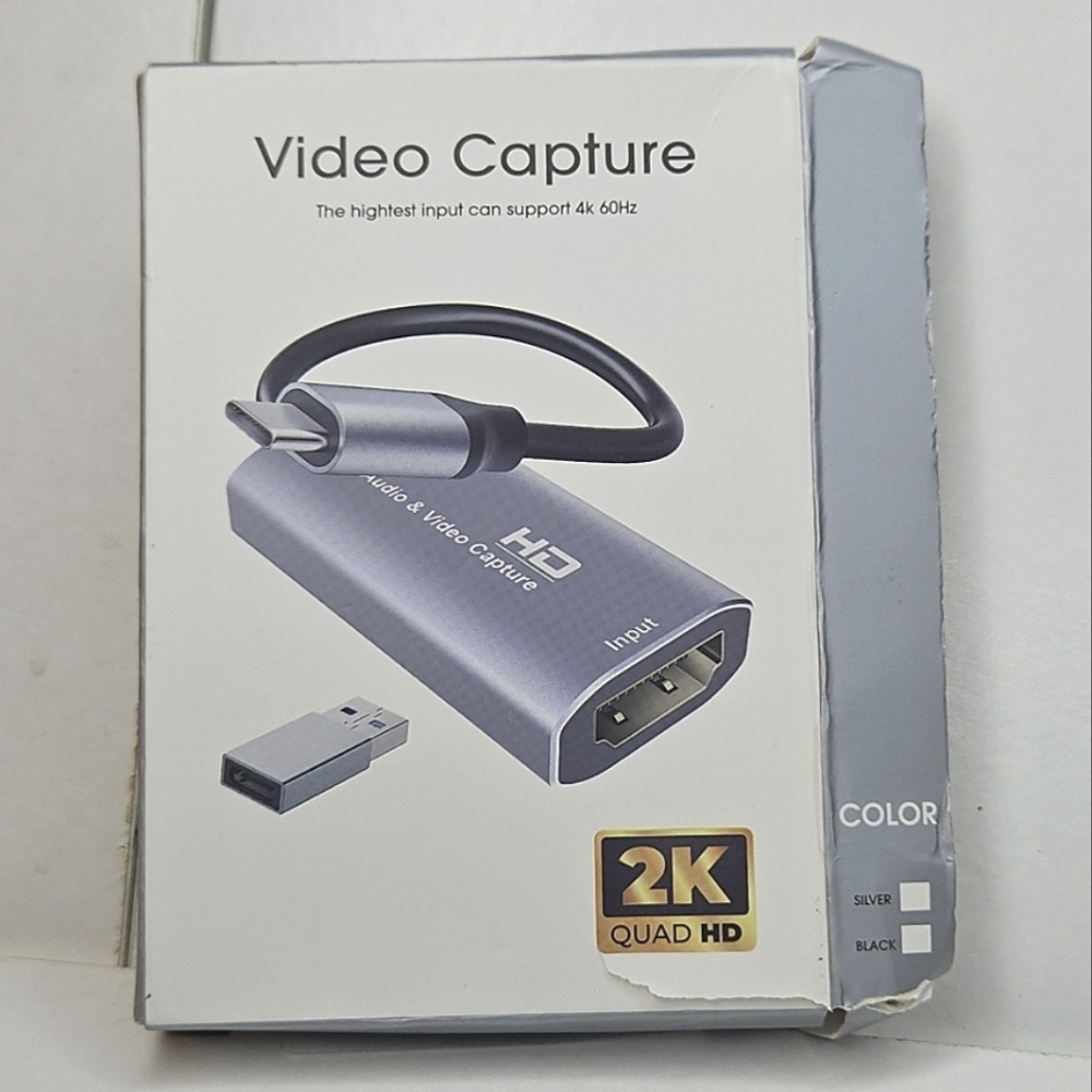 HD Video Capture USB Hub - Silver